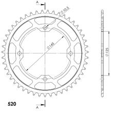 Supersprox 520 LK 145.0 mm diameter 125 mm 46T 4-hole steel chain wheel black