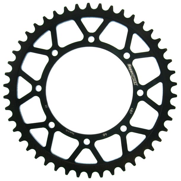 Kettenrad Supersprox 520 LK 140,0mm Ø 120mm 46Z 8-Loch Stahl schwarz
