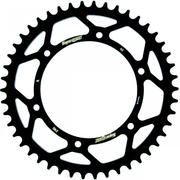 Pignon acier 6 trous Supersprox 520 LK 150.0mm Ø 130mm 46T noir
