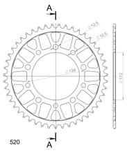 Zębatka łańcuchowa Supersprox 520 rozstaw śrub 138,0mm średnica 112mm 47 zębów 5 otworów stal czarna