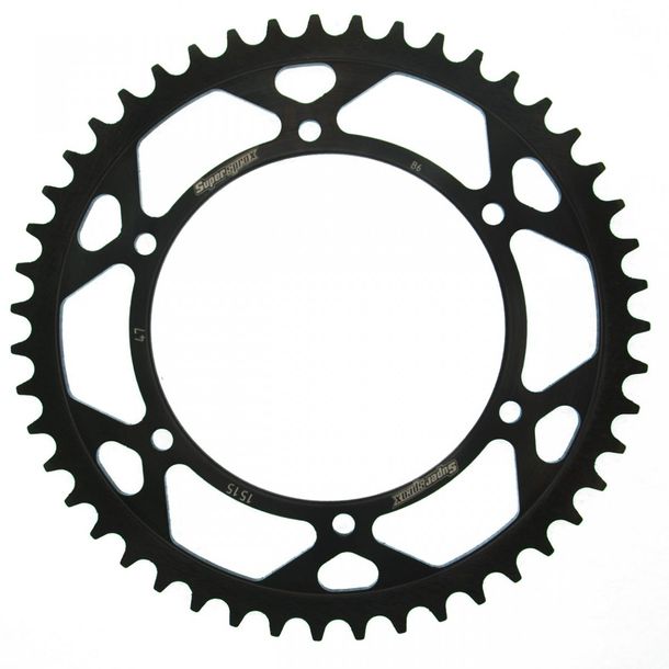 Ruota a catena Supersprox 520 LK 154,0 mm diametro 136 mm 47T in acciaio a 6 fori nera