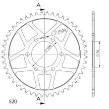 Kolo řetězu Supersprox 520 LK 100,0mm Ø 76mm 48Z 8-děrové ocelové černé