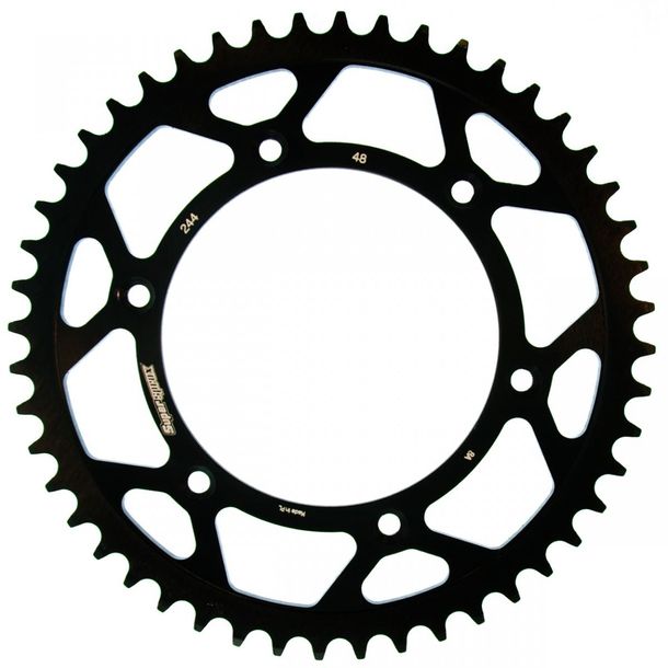 Piñón de acero con 6 orificios Supersprox 520 LK 152,0 mm Ø 130 mm 48T negro