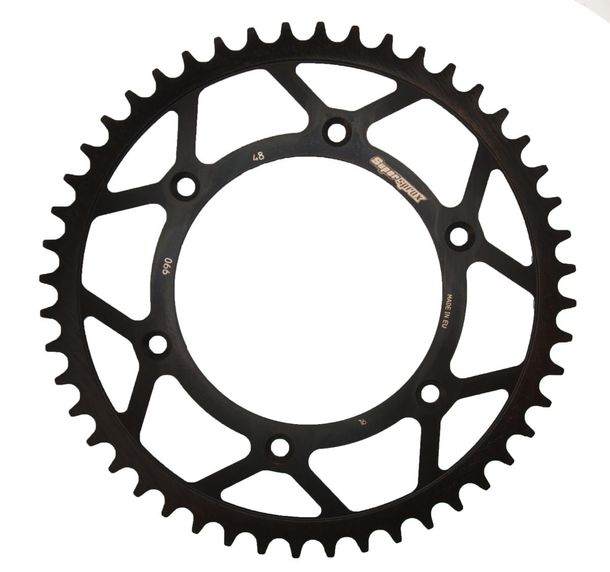 Supersprox 520 LK 150,0 mm Ø 125 mm 48T Piñón de acero con 6 orificios negro