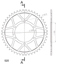 Supersprox 520 LK 125,0 mm Ø 106 mm 48T Piñón de acero con 6 orificios negro