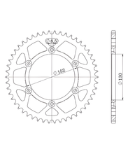 převodovka řetězu Supersprox 520 LK 152,0mm Ø 130mm 49Z 6-otvorů ocel černá