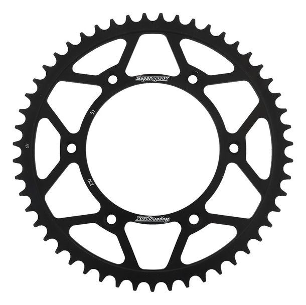 Kettenrad Supersprox 520 LK 153,0mm Ø 125mm 51Z 6-Loch Stahl schwarz