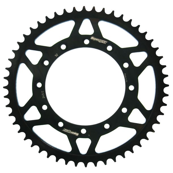 Pignon acier 6 trous Supersprox 520 LK 150.0mm Ø 130mm 52T noir