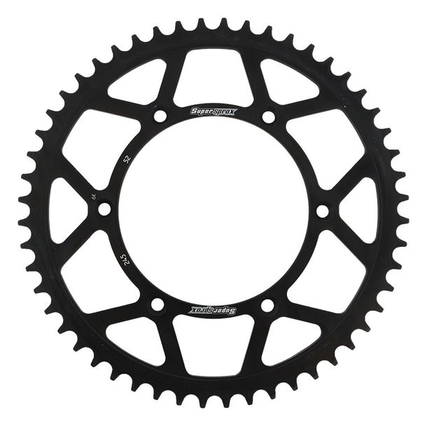 Pignon acier 6 trous Supersprox 520 LK 150.0mm Ø 130mm 52T noir