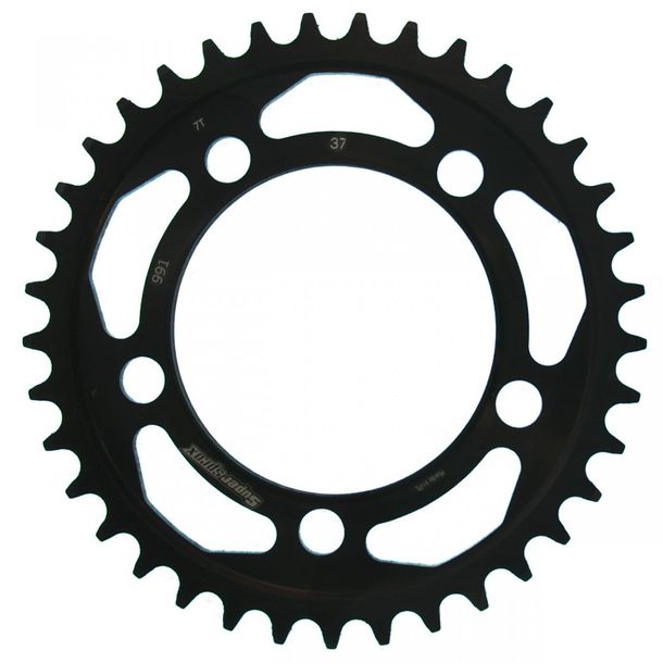 Kettenrad Supersprox 525 LK 124,0mm Ø 101mm 37Z 5-Loch Stahl schwarz