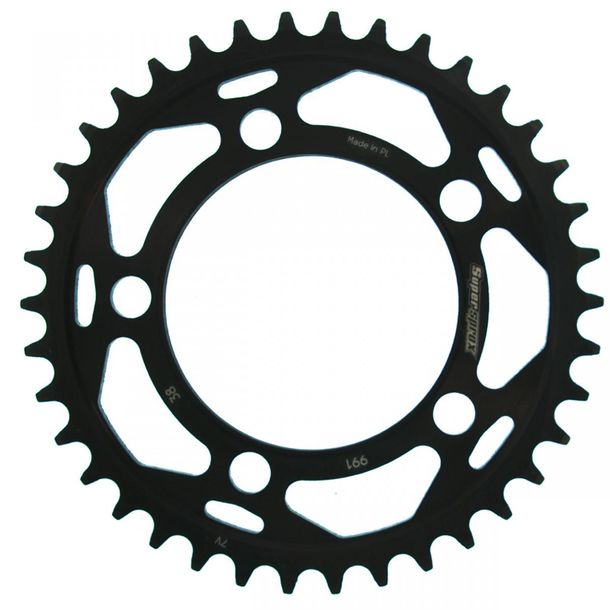 Kettenrad Supersprox 525 LK 124,0mm Ø 101mm 38Z 5-Loch Stahl schwarz