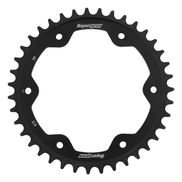 Ruota a catena Supersprox 525 LK 155,0 mm diametro 128 mm 39T in acciaio a 6 fori nera