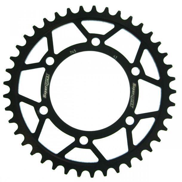 Supersprox 525 LK 124,0mm Ø 100mm 41T Pignone in acciaio a 6 fori nero