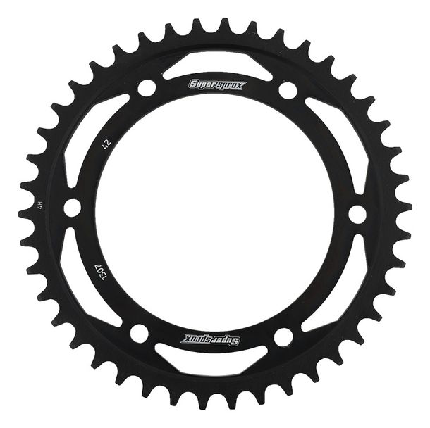 Pignone in acciaio Supersprox 525 LK 160,0 mm Ø 134 mm 42T a 6 fori nero