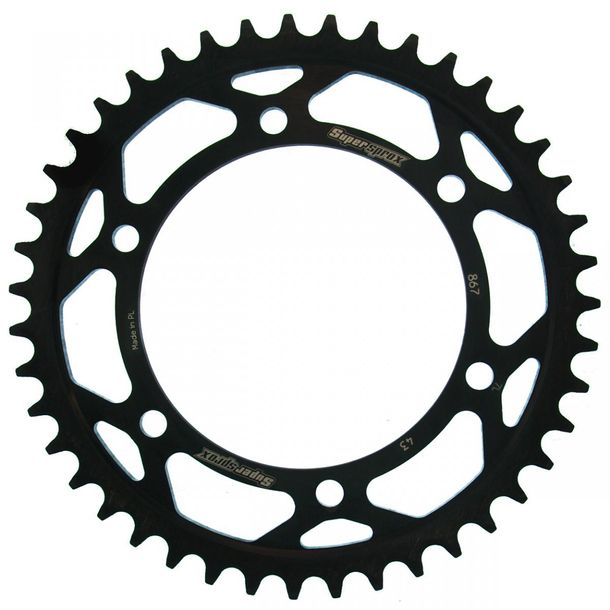 Kettenrad Supersprox 525 LK 145,0mm Ø 125mm 43Z 6-Loch Stahl schwarz