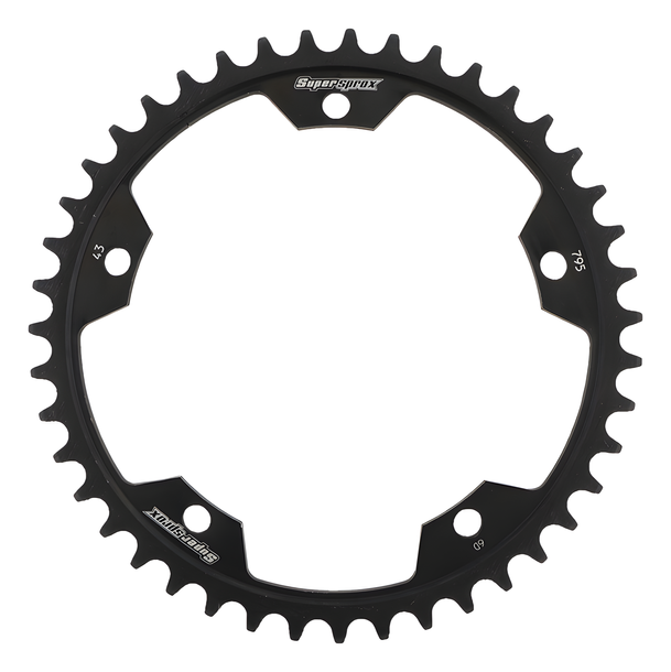 Kettenrad Supersprox 525 LK 168,5mm Ø 153mm 43Z 5-Loch Stahl schwarz