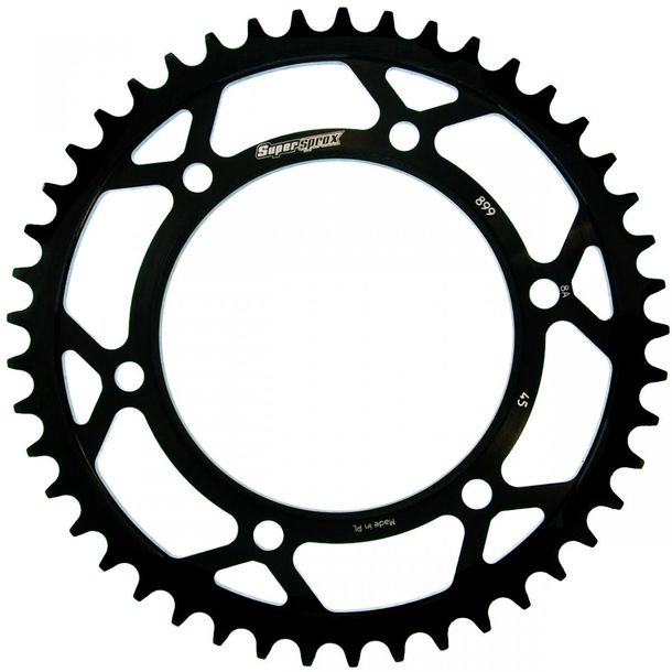 Supersprox 525 LK 150,0 mm Ø 125 mm 45Z Piñón de acero con 6 orificios negro