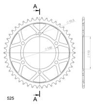 Kolo řetězu Supersprox 525 LK 130,0mm Ø 110mm 46Z 6-otvorová ocel černá