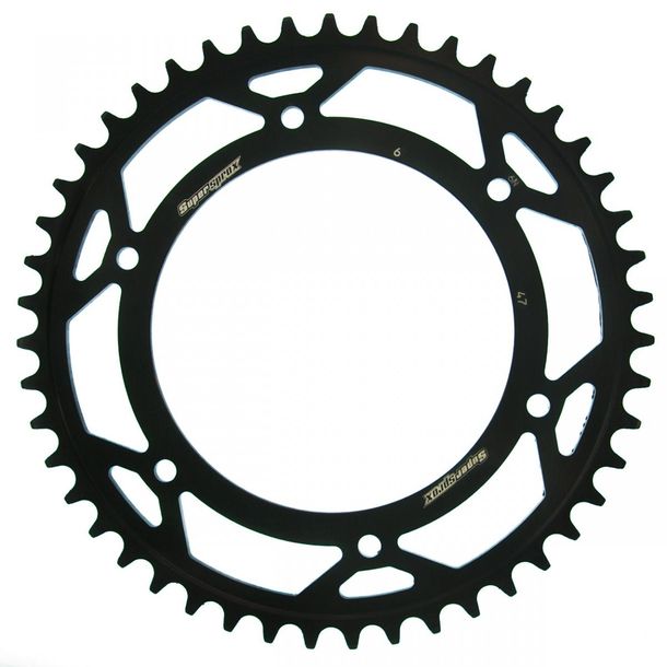 Kettenrad Supersprox 525 LK 168,0mm Ø 140mm 47Z 6-Loch Stahl schwarz