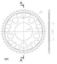 Kettenrad Supersprox 525 LK 164,0mm Ø 105mm 50Z 5otvorová ocel černá