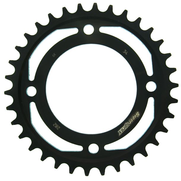 Pignon en acier à 4 trous Supersprox 530 LK 124,0 mm Ø 94 mm 34T noir