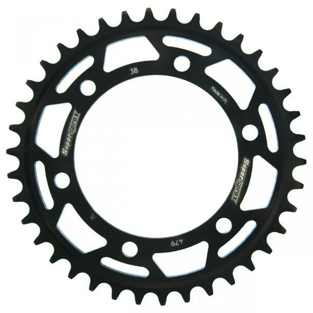 Kettenrad Supersprox 530 LK 130,0mm Ø 110mm 38Z 6-Loch Stahl schwarz