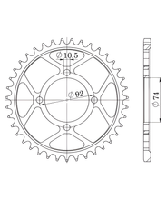 Rozetka Supersprox 530 dělicí rozteč 92,0mm průměr 74mm 39 zubů 4 otvory ocel černá