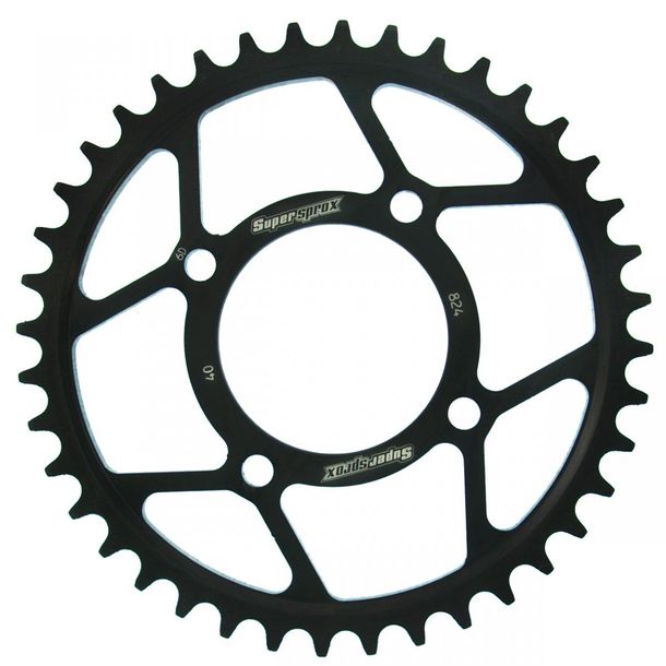 Supersprox 530 LK 100.0mm Ø 76mm 40Z 4-hole steel sprocket black