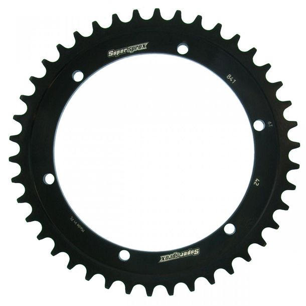 Kettenrad Supersprox 530 LK 164,0mm Ø 152mm 42Z 6-Loch Stahl schwarz
