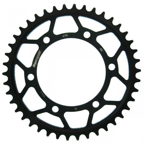 Pignon acier 6 trous Supersprox 530 LK 130.0mm Ø 110mm 42T noir