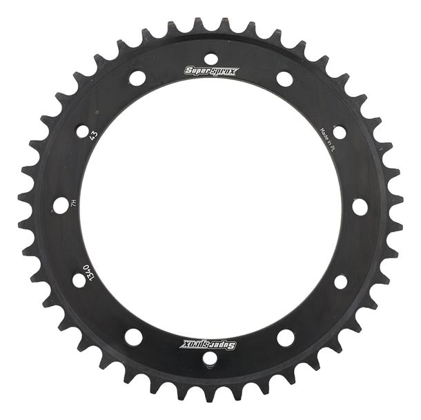 Kettenrad Supersprox 530 LK 176,0mm Ø 154mm 43Z 6-Loch Stahl schwarz