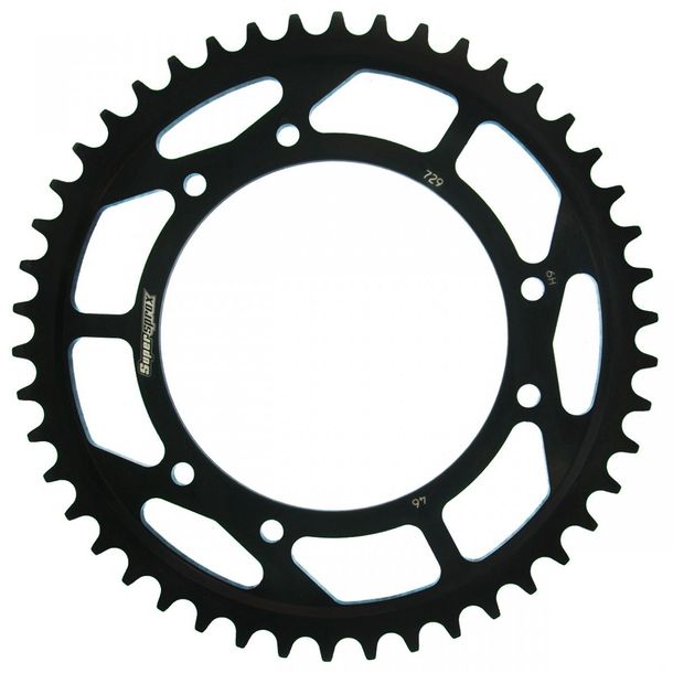 Supersprox 530 LK 152,0mm Ø 130mm 46T pignone in acciaio a 6 fori nero