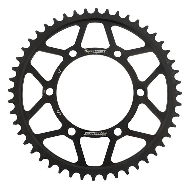 Pignon acier 6 trous Supersprox 530 LK 130.0mm Ø 110mm 48T noir