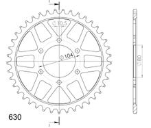 Kettingwiel Supersprox 630 LK 104,0mm Ø 80mm 46T 6-gaats staal zwart