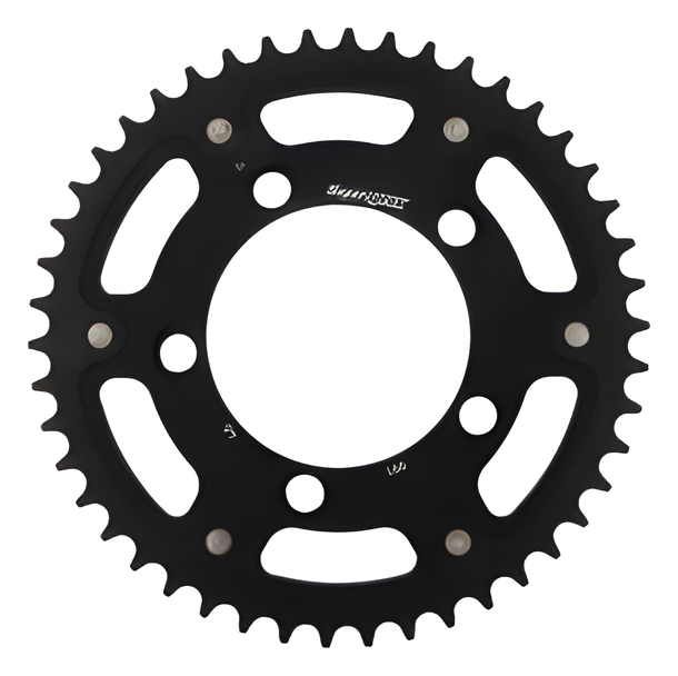 Kettenrad Supersprox Stealth LK 124,0mm Ø 101mm 46Z 5-Loch Aluminium / Stahl schwarz