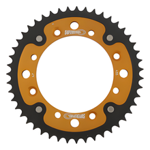 Pignon Supersprox Stealth 420 LK 130,0 mm Ø 110 mm 47Z 4 trous en aluminium/acier doré