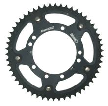 Piñón negro de aluminio/acero Supersprox Stealth 420 LK 116,0 mm Ø 100 mm 54T con 8 orificios