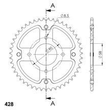Supersprox Stealth 428 LK 90.0mm Ø 58mm 47Z 4-hole aluminium/steel gold sprocket