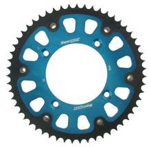 Supersprox Stealth 428 LK 120.0mm Ø 100mm 55Z 4-hole aluminium/steel chain wheel blue