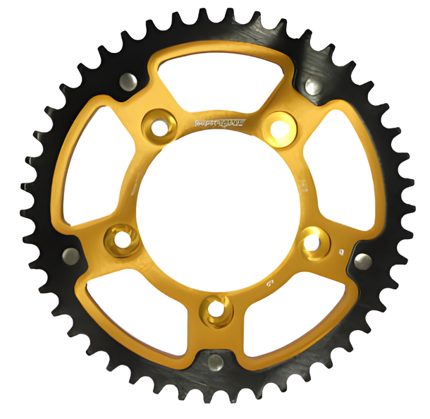 Supersprox Stealth 520 LK 124,0 mm diametro 100 mm 36T 5 fori in alluminio/acciaio dorato