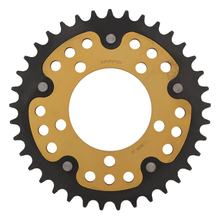 Kettenrad Supersprox Stealth 520 LK 100,0mm Ø 80mm 37Z 5-Loch Aluminium / Stahl gold