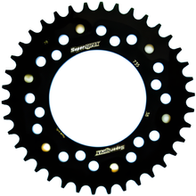 Supersprox Stealth 520 LK 124.0mm Ø 100mm 38T 6-hole aluminium/steel black sprocket