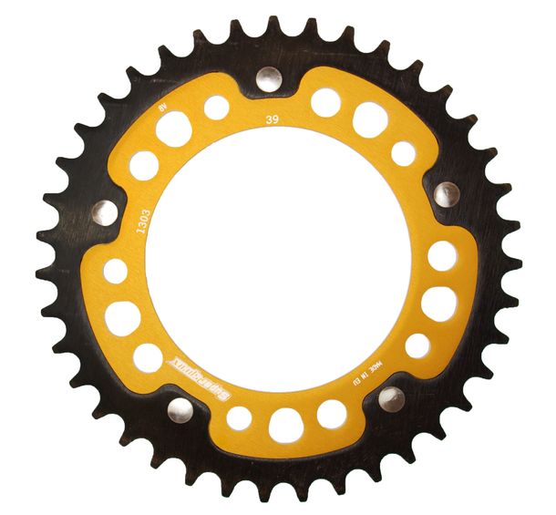 Supersprox Stealth 520 LK 138,0 mm de diámetro 112 mm 39T 5 orificios de aluminio/acero dorado