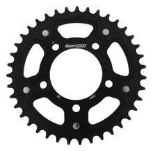 Piñón de cadena de aluminio/acero Supersprox Stealth 520 LK 100,0 mm Ø 76 mm 39T negro
