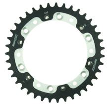 Piñón plateado de aluminio/acero Supersprox Stealth 520 LK 150,0 mm Ø 134 mm 39Z con 6 orificios