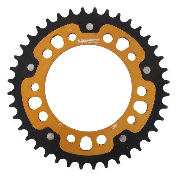 Supersprox Stealth 520 LK 138,0 mm diamètre 112 mm 40Z 5 trous aluminium/acier doré