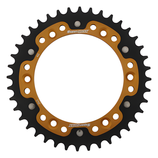 Kettenrad Supersprox Stealth 520 LK 150,0mm Ø 130mm 40Z 6-Loch Aluminium / Stahl gold