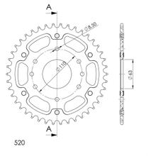 Supersprox Stealth 520 LK 110,0 mm Ø 63 mm 40Z 8 orificios aluminio/acero dorado