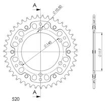 Supersprox Stealth 520 LK 140,0 mm Ø 117 mm 41Z 6 fori in alluminio/acciaio dorato