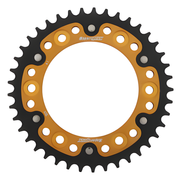 Kettenrad Supersprox Stealth 520 LK 153,0mm Ø 125mm 41Z 6-Loch Aluminium / Stahl gold